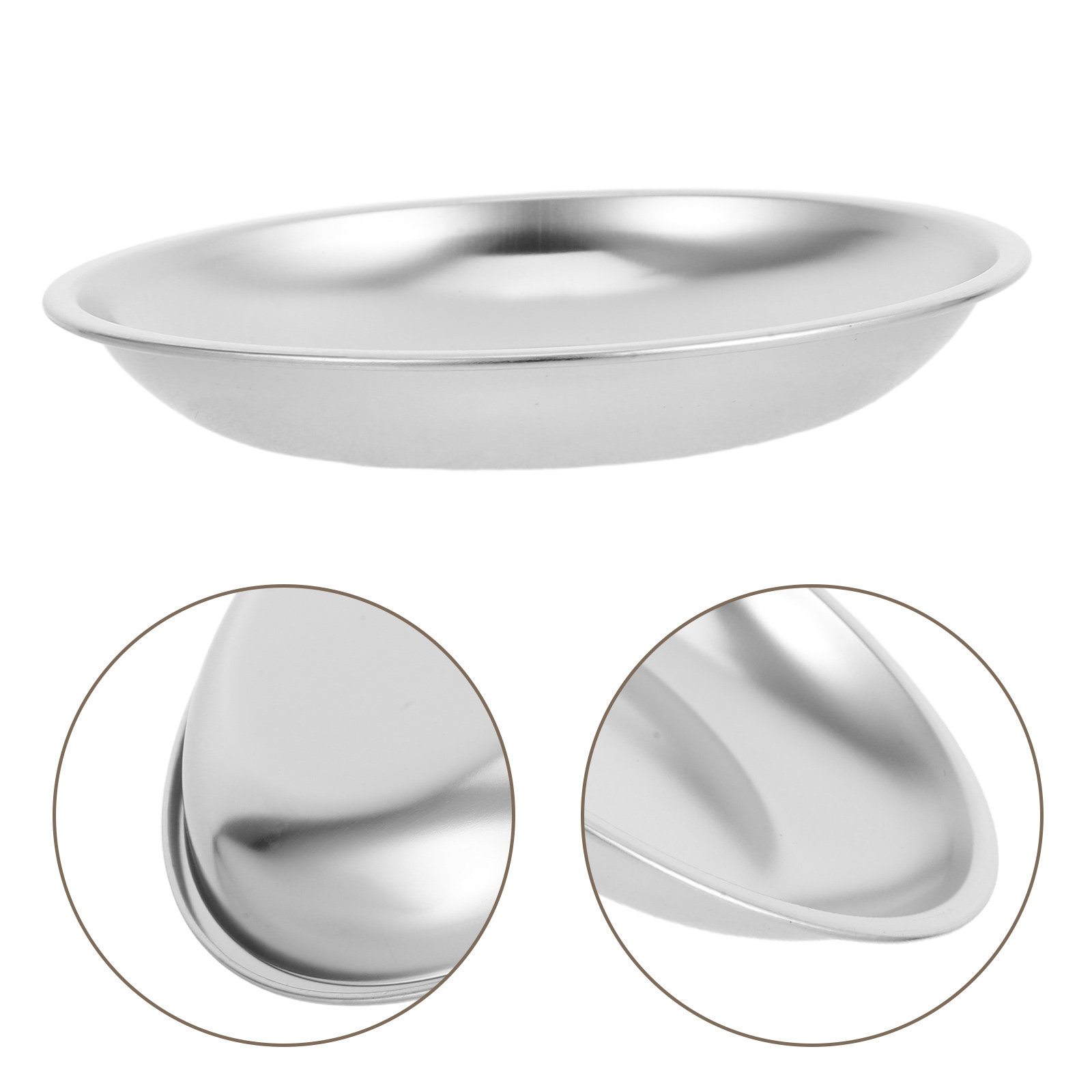 Drip Tray Saucer - Edelstahl-Teetassenuntersetzer, runde Metall-Teetassenablage, Tropfschale, Organizer, Untersetzer