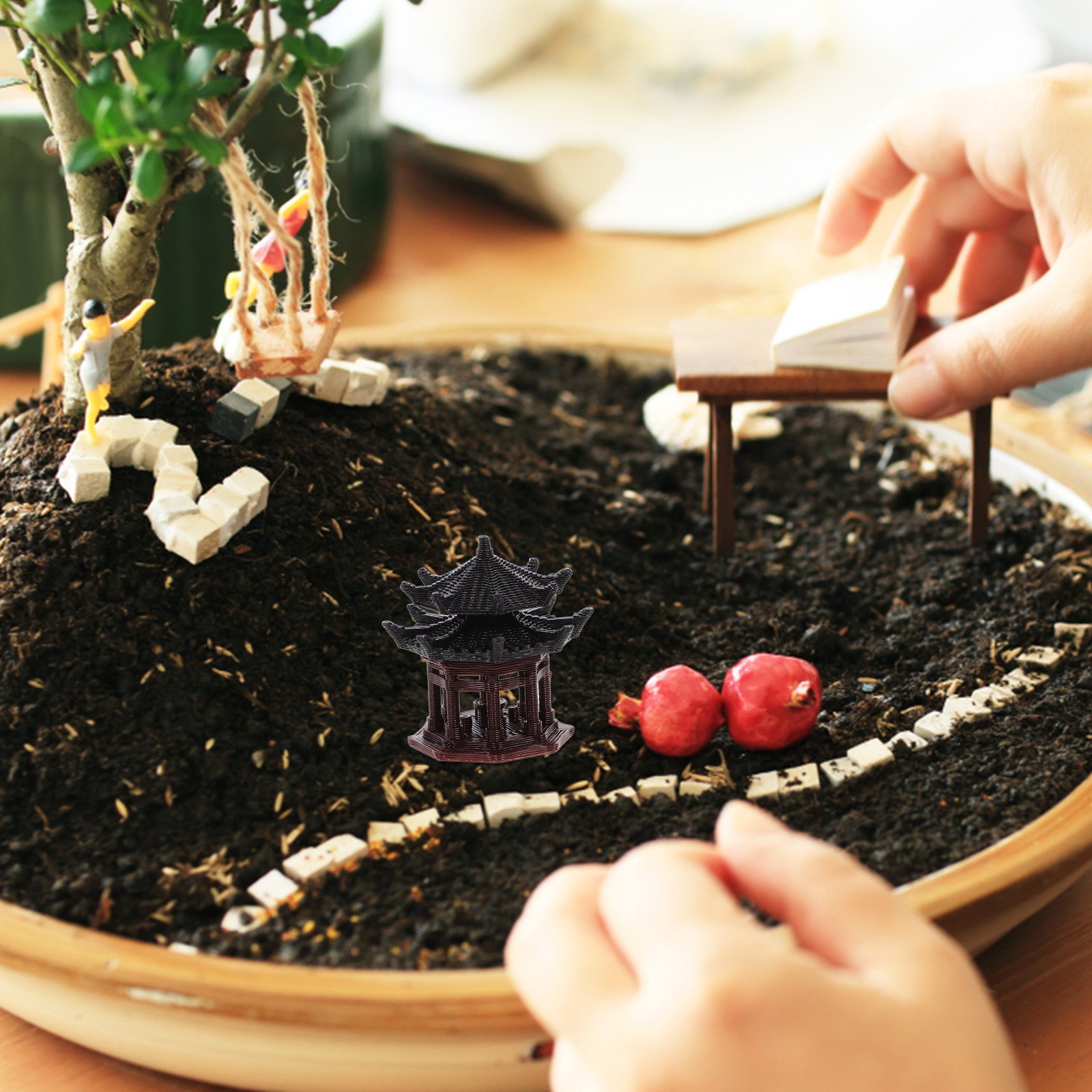 Zierlicher Kunststoff-Pavillon – Bonsai Garden Landscape Design Bewertung und Preis